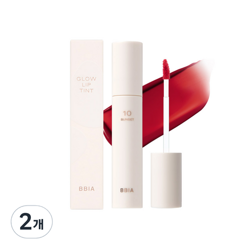삐아 글로우 립틴트 3.2g, 10 선셋 브리즈, 2개