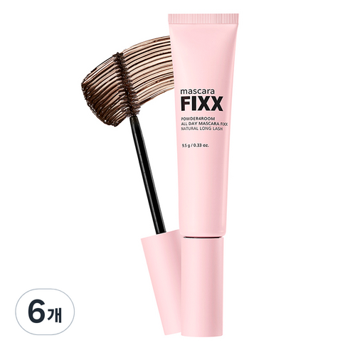 쏘내추럴 올 데이 마스카라 픽스, 브라운, 6개
