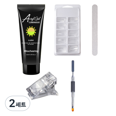 스위스녹스 인조 손톱 연장 야광 폴리젤 5종 세트, 2세트, LU04