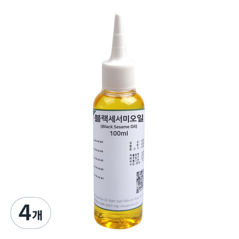 수제나라 블랙세서미오일 OB260, 100ml, 4개