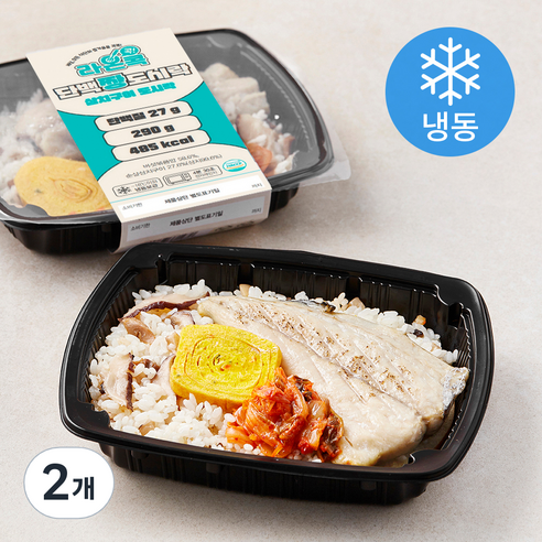 라온콕 단백짱 삼치구이 도시락 (냉동), 290g, 2개