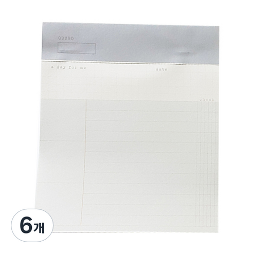 오첵 체크 리스트 ver 2, GREY, 6개