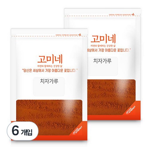 고미네 치자가루, 300g, 6개입