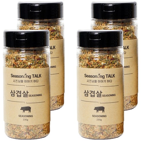 시즈닝톡 삼겹살 시즈닝, 230g, 4개