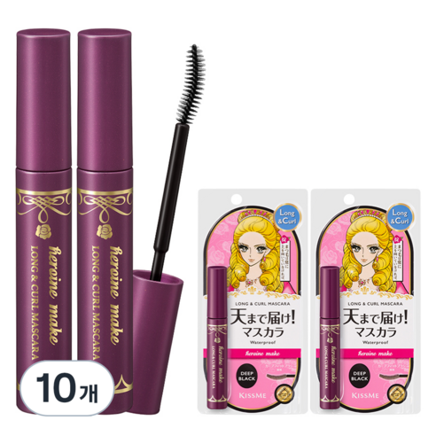 히로인메이크 롱앤컬 마스카라 EX 6g, 딥블랙, 10개