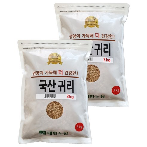 대한농산 국산귀리, 3kg, 2개