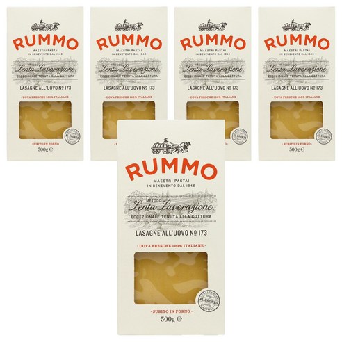 룸모 라자녜 알 우오보 면, 500g, 5개