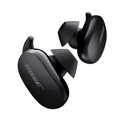 보스 QC 이어버드 노이즈 캔슬링 무선 이어폰 QuietComfort, 단일상품, 블랙