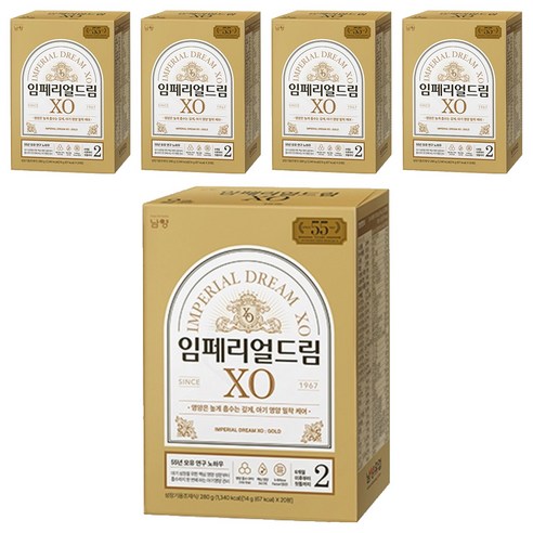 남양 임페리얼드림 XO GOLD 2단계 6~12개월 280g, 5개