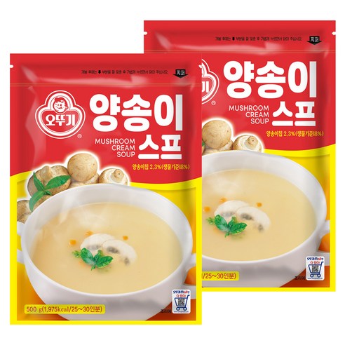 오뚜기 양송이스프, 500g, 2개