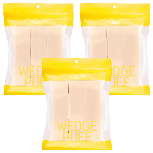스킨푸드 웨지 퍼프 대용량, 3개