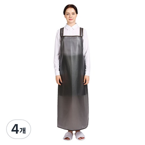 웰프런 메쉬 방수앞치마 H형 대, 블랙, 4개