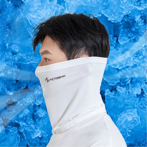 액티제노 마스크형 스포츠 쿨마스크, 화이트