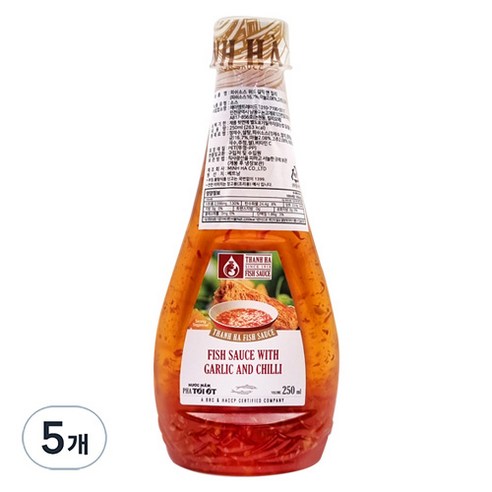 탄하 반세오 월남쌈 분짜 짜조 소스 페트, 250ml, 5개