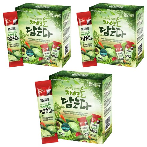 조은약초 자연을 담는다 프리미엄 누에환 스틱, 3개, 90g