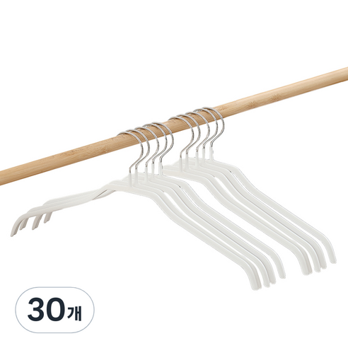 살림의기술 스타일 옷걸이, 화이트, 30개