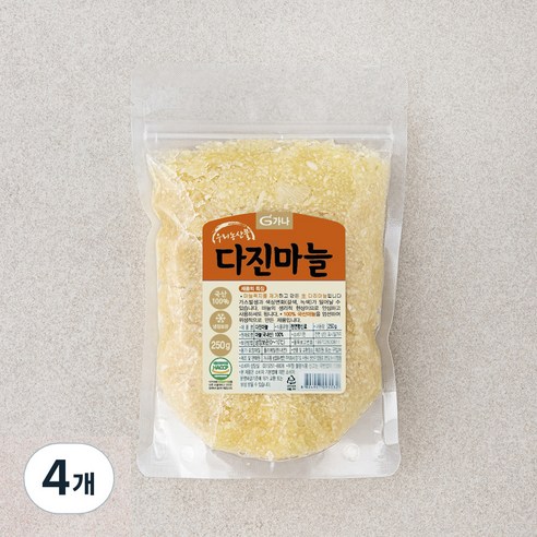가나 다진마늘, 500g, 4개