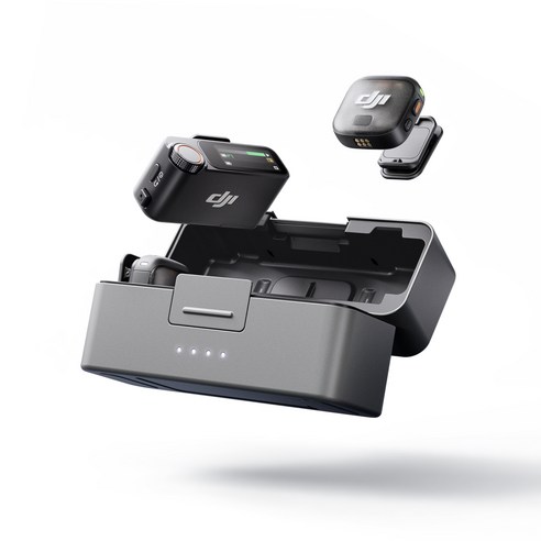 DJI Mic 3 2 TX + 1 RX + 충전 케이스 세트, DMT03(송신기) + DMR03(수신기) + DMC03(충전케이스), 혼합색상