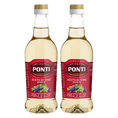 폰티 화이트 와인식초, 500ml, 2개
