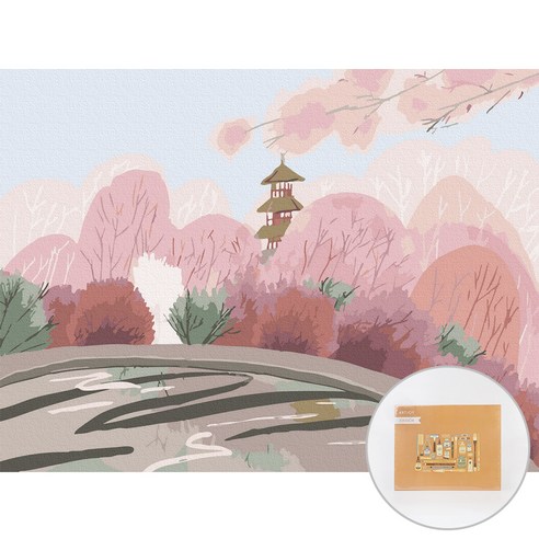 아트조이 DIY 명화그리기 30 x 40 cm, 봄나들이, 1개