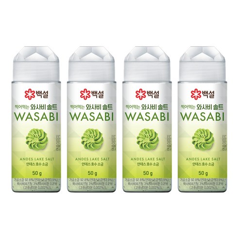 백설 와사비 디핑솔트, 4개, 50g