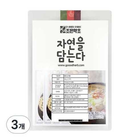 조은약초 대형 삼계탕 400g 3개 세트 삼계탕한약재 조은약초 대형 삼계탕 400g 3개 세트 삼계탕한약재