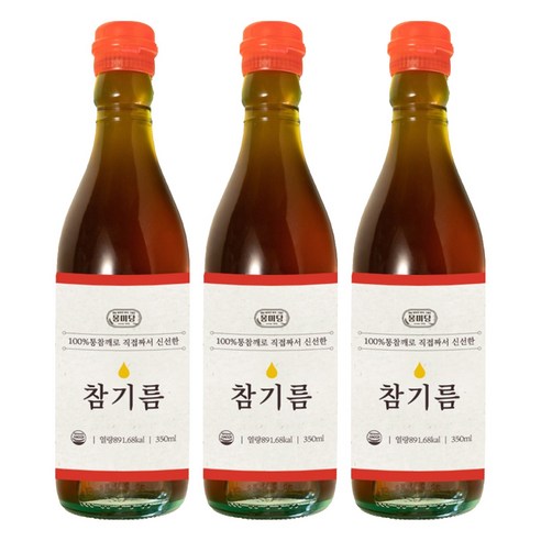 몽미당 참기름, 350ml, 3개