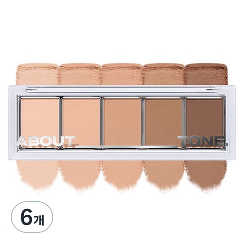 어바웃톤 리턴 투 베이직 섀도우 팔레트 8g, 03 래디언트, 6개