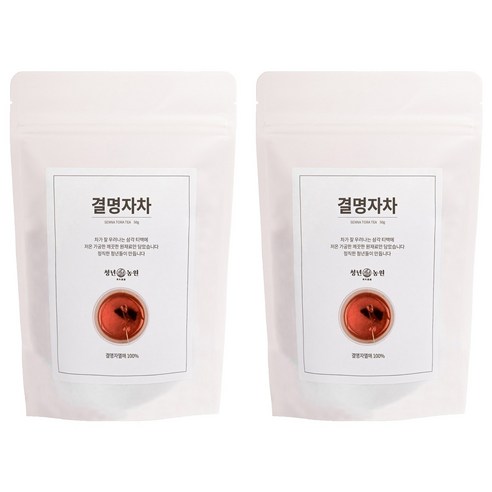 청년농원 저온가공 결명자차 삼각티백, 1g, 50개입, 2개