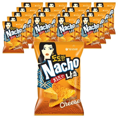오리온 도도한 나쵸 치즈맛, 155g, 18개