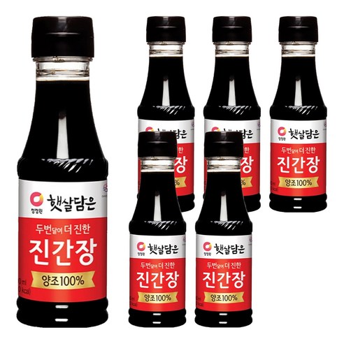 햇살담은 두번 달여 더 진한 진간장, 200ml, 6개