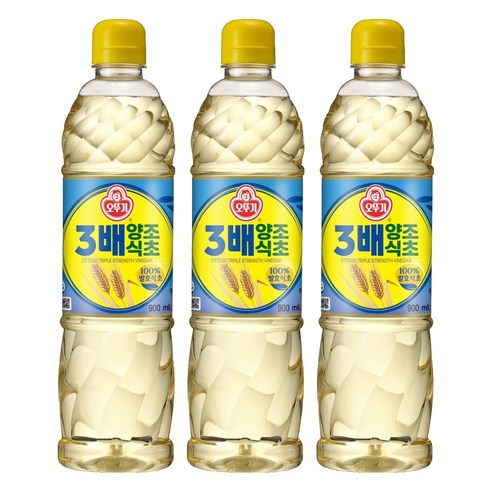 오뚜기 3배 양조식초, 3개, 900ml