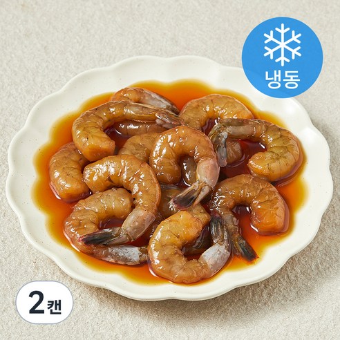 셰프애찬 왕큰 깐새우장 (냉동), 400g, 2캔