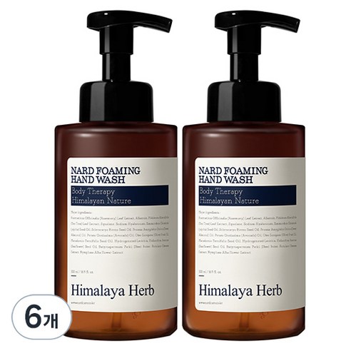 나드 포밍 핸드워시 라벤더머스크, 500ml, 6개