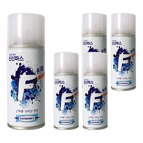 신신파스 에어 F MINI 스프레이파스 100ml, 1개입, 5개