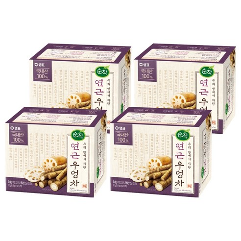 순작 연근우엉차, 0.8g, 40개입, 4개