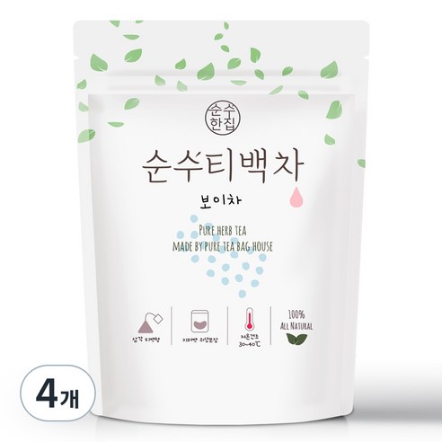순수한집 보이차, 1g, 50개입, 4개