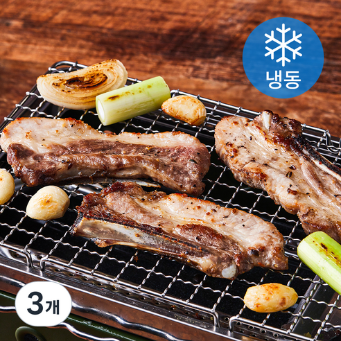 시즈닝 돈대갈비 (냉동), 500g, 3개