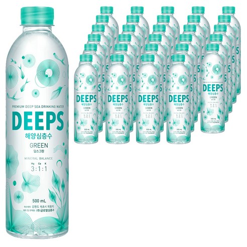 딥스 해양심층수 그린, 500ml, 60개