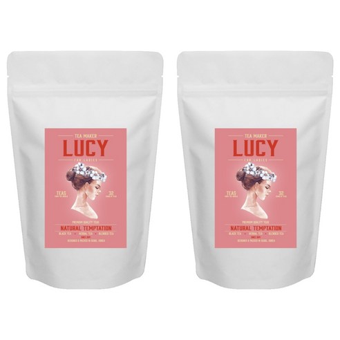 LUCY 로즈플라워 차 리필, 100g, 1개입, 2개