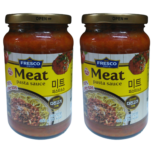 오뚜기프레스코 미트 스파게티 소스, 400g, 2개