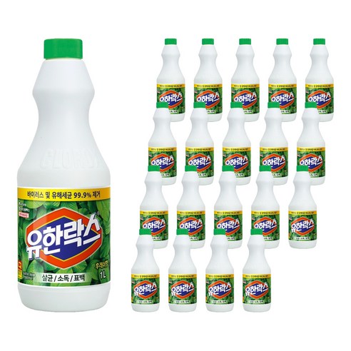 유한락스 후레쉬, 1L, 20개