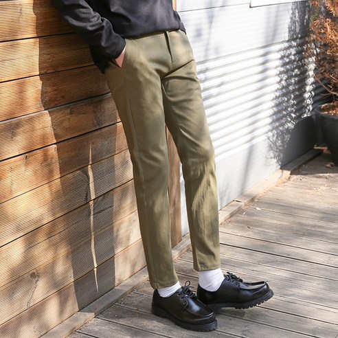 머시따 남성용 워싱 면 10부 데일리 팬츠
