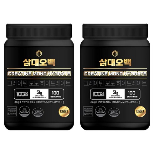 삼대오백 크레아틴 모노 하이드레이트, 300g, 2개