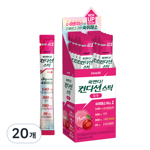 컨디션 스틱 숙취해소제 자두맛, 18g, 30개