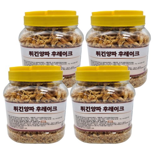 튀긴양파 후레이크, 500g, 4개