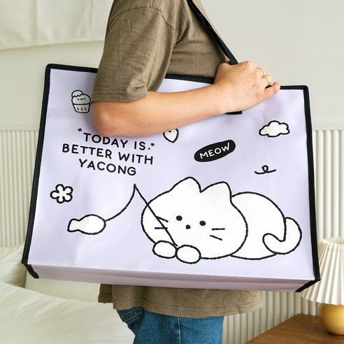 햄치 프렌즈 타포린 백, 퍼플, 1개 데코/포장용품