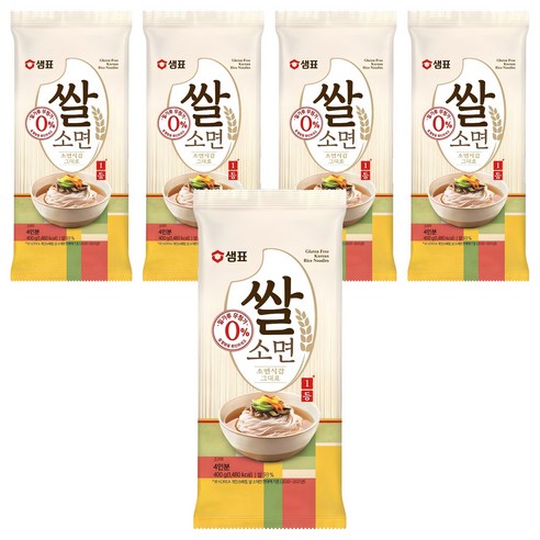 샘표 쌀 소면, 400g, 5개