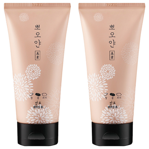 에뛰드 뽀오얀 미소 발효 클렌징 폼, 150ml, 2개