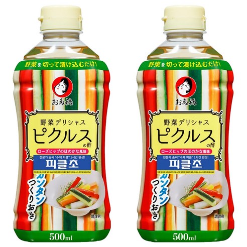 오타후쿠 피클초, 500ml, 2개